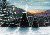 Snowfall in the Mountains